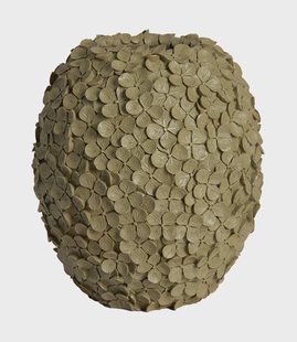 Light & Living Vaas Violeta 30cm - Olijfgroen/Taupe - Rond