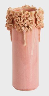 Light & Living Vaas Luserna Keramiek, 31cm - Roze - Rond