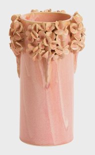 Light & Living Vaas Luserna Keramiek, 24cm - Roze - Rond