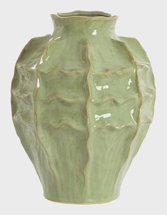 Light & Living Vaas Loseto Keramiek, 35cm - Groen - Rond