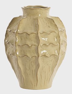 Light & Living Vaas Loseto Keramiek, 35cm - Lichtbruin - Rond