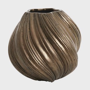 Light & Living Vaas Yatung 48cm - Antiek Brons - Rond