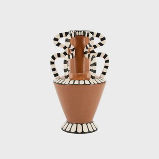 By-Boo Vaas Dusa 1 40cm hoog - Bruin