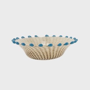 By-Boo Schaal Dapple 29cm - Beige/Blauw