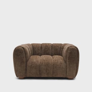 Rivièra Maison 2-zits Bank Vicenza Chenille, 145cm - Hazelnut