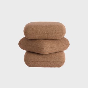 Light & Living Poef Laurie 45cm - Terra