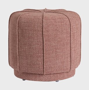 Light & Living Poef Belisso 51cm - Roze - Rond