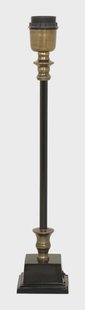 Light & Living Lampvoet Rangpur 38cm - Zwart/Antiek Brons (excl. kap) - Vierkant