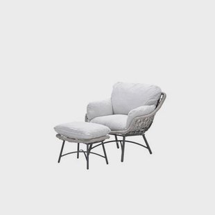 Garden Impressions Logan fauteuil inclusief voetenbank