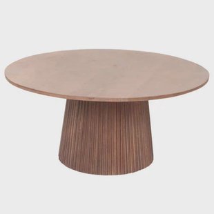 Giga Meubel Salontafel Salvador - Donkerbruin Hout - 80x80x38cm
