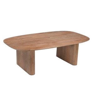 Giga Meubel Salontafel Juro - Deens Ovaal Naturel Hout - 120x70x38cm