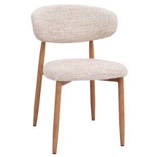 Giga Meubel Eetkamerstoel Skara - Beige/Naturel - Set van 2