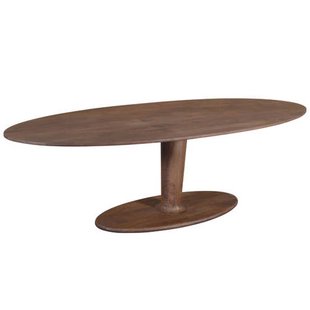 Giga Meubel Eettafel Xàtiva - Ovaal Donkerbruin Mangohout - 250x100x76cm