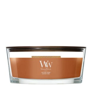 WoodWick geurkaars Saffron Smoke - Ellipse