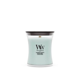 WoodWick geurkaars Sagewood & Seagrass - Medium