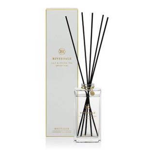 Riverdale geurstokjes Boutique - Lily & Green Tea grijs - 140 ml