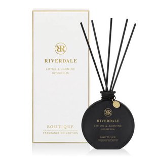 Riverdale geurstokjes Boutique - Lotus & Jasmine wit - 90 ml