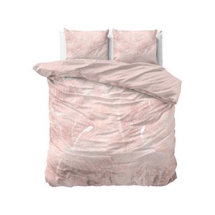 Sleeptime 2-persoons dekbedovertrek met print 200x220 cm - roze