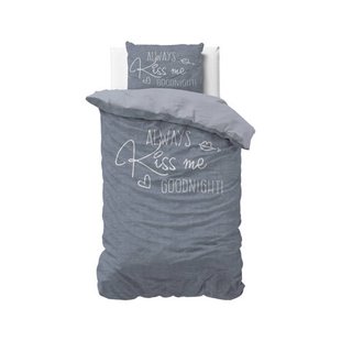 Sleeptime 1-persoons dekbedovertrek 140x220 cm - blauw