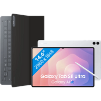 Samsung Galaxy Tab S11 Ultra 14,6 inch 256GB Wifi Zilver + Toetsenbord Hoes QWERTY