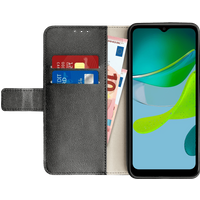 Just in Case Wallet Motorola Moto E13 Book Case Zwart