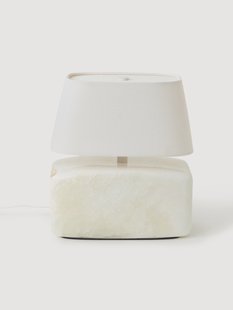 Kleine tafellamp Maleo met jade basis