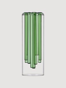 Handgemaakte vaas Jelly van borosilicaatglas, H 30 cm