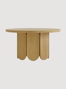 Ronde houten salontafel Soft