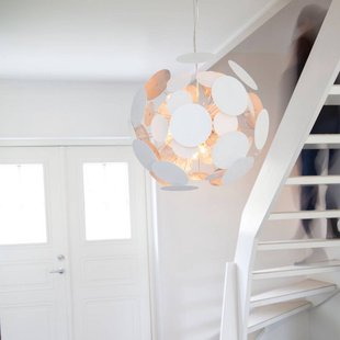 By Rydéns hanglamp Planet, zwart/goud, Ø 50 cm, metaal