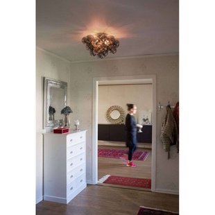 By Rydéns plafondlamp groot, rookgrijs, Ø 50 cm - By Rydéns