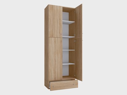 VCM Kast Lona (Draaideuren met lade, sonoma eik, XXL)