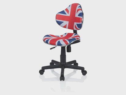 hjh OFFICE Kinder bureaustoel Kiddy GTI-2 (blauw/rood/wit)