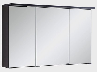 HELD Badkamer spiegelkast Bologna 3D (LED-inbouwlamp, Donkergrijs, 100 cm)