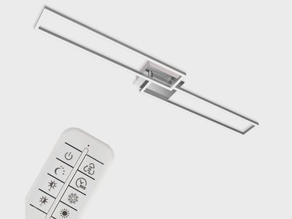 BRILONER Plafondlamp (rechthoekig (chroom))