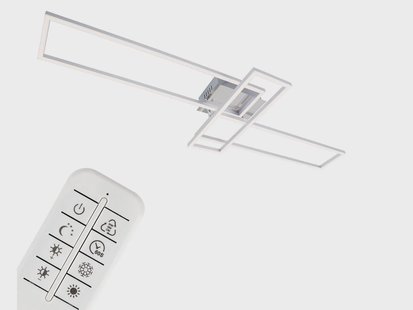 BRILONER Plafondlamp (3-voudig rechthoekig (chroom))
