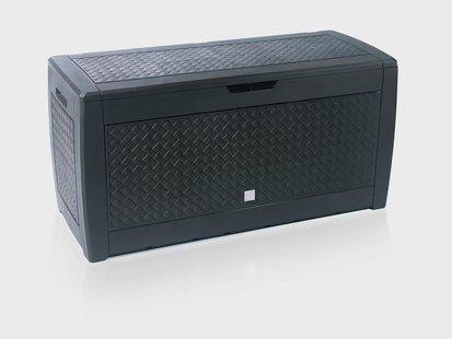 PROSPERPLAST Opbergbox tuin 310 L (Vlechtwerk, Antraciet, 1,19 x 0,6 x 0,48 m)