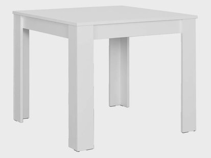 BYLIVING Eettafel Nepal, onderhoudsvriendelijk. (Wit, 80 x 80 cm)