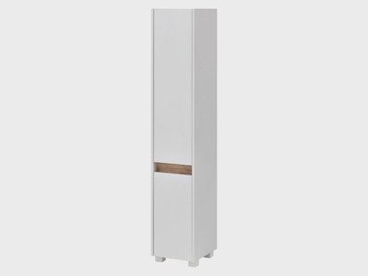 Schildmeyer Hoge badkamerkast Cosmo (1 deur (breedte 30,2 cm), parelwit)