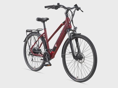 TELEFUNKEN Elektrische fiets Trekking XC940 Expedition 28 (Wijnrood, 28)