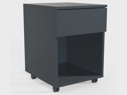 VCM Rolcontainer Dalosa 45 met push-to-open functie (Antraciet, 1 lade)
