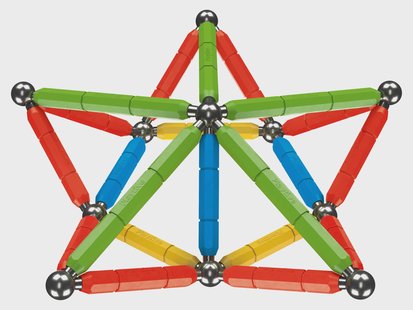 PLAYTIVE Magnetische bouwset (Bont gekleurd)