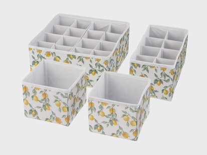 LIVARNO home Lade organizers (Wit/geel)