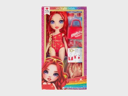 Rainbow High Modepop Swim and Style (rood)