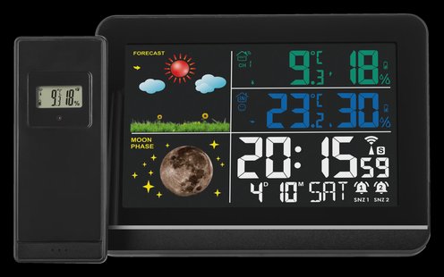 LIVARNO home Draadloos weerstation (Zwart)