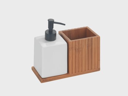 Wenko Afwasmiddel- en zeepdispenser met houder Mera