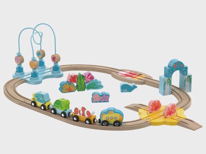 lupilu Houten treinset (Onderwaterwereld)