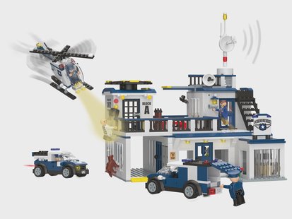 lupilu Bouwstenen set L (Politiebureau)