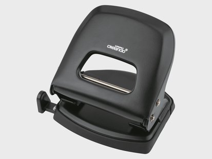 CRELANDO Nietmachine, perforator of plakbandhouder (Zwart)