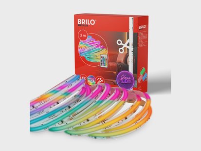 BRILONER COB LED-strip 3 m (RGBIC)