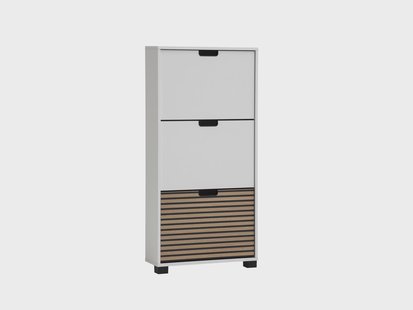 Schildmeyer Schoenenkast Ryker (3 vakken, mat wit)